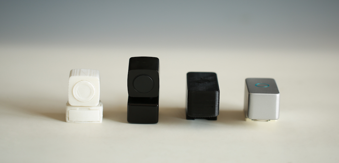 Evolution of Microbot Push. From the first 3D printed prototype to a functional pre-production prototype in six months.